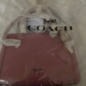 AUTHENTIC COACH ROSE COLORED PURSE